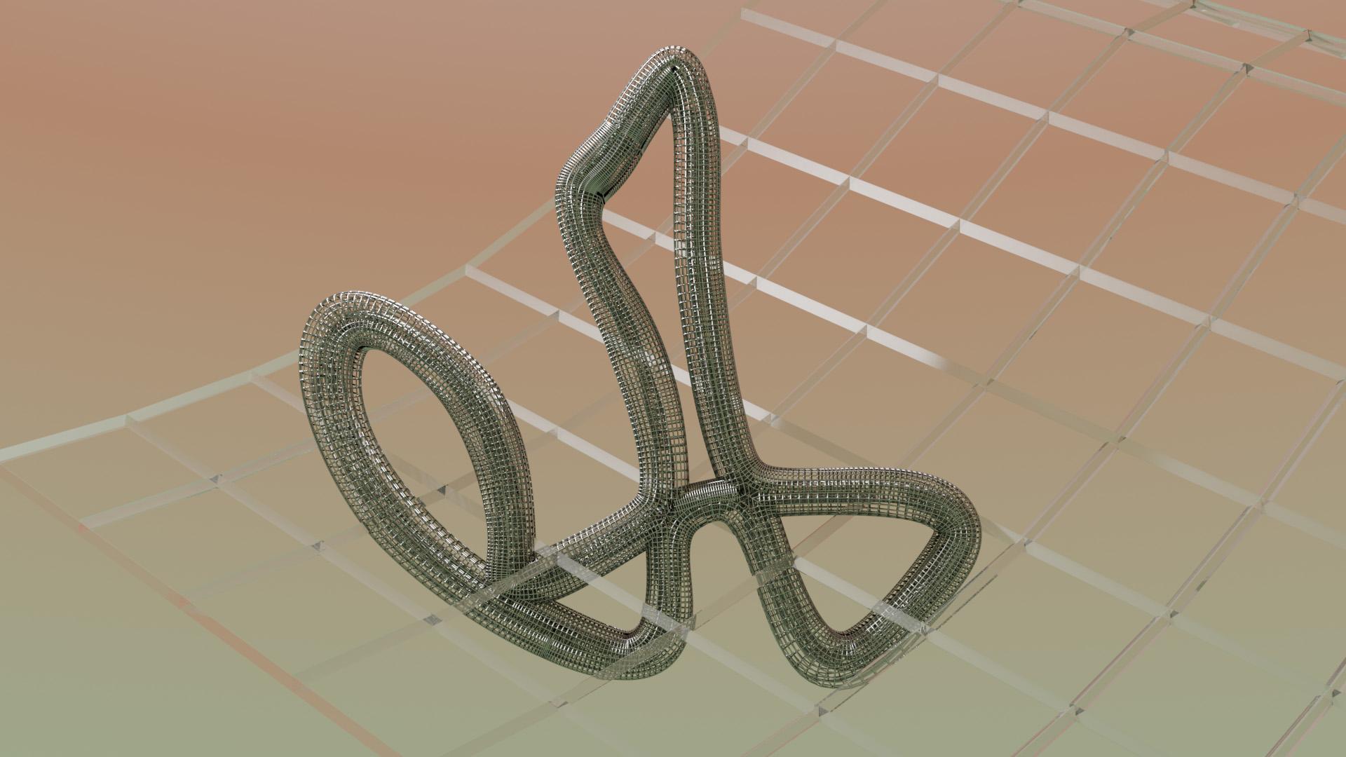 3D render experiment, spatial test
